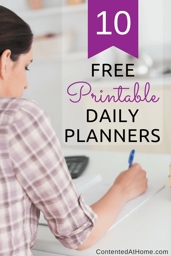 Free printable daily planners