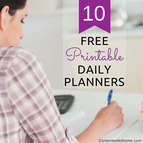10 Free Printable Daily Planners