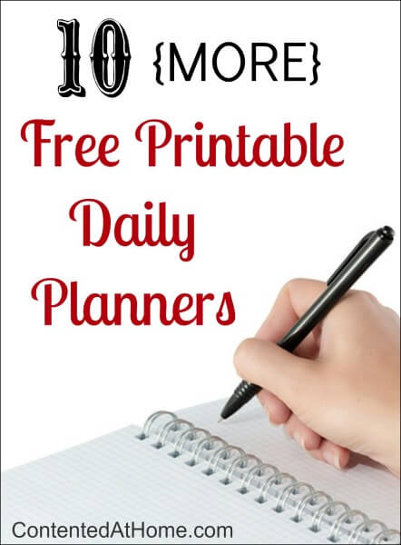 Need planner printables? Here are 10 of the BEST free printable daily planners! 