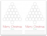 Christmas Tree Do-a-Dot Card | Meaningful Homeschooling