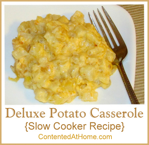 Deluxe Potato Casserole {Slow Cooker Recipe} | @JudyHoch