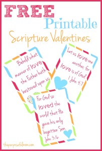 Free Printable Scripture Valentines for Kids