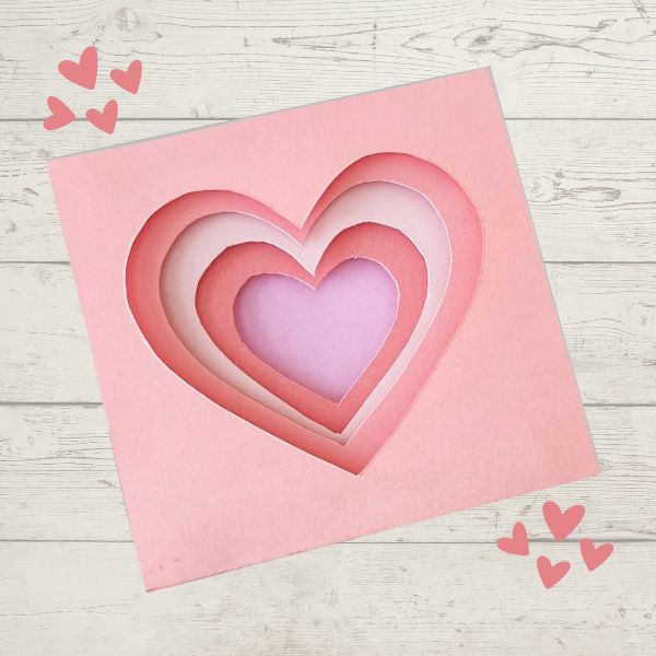 Easy 3D Heart Paper Craft for Kids
